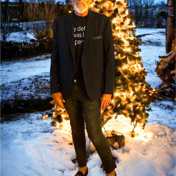 Fendi Roma Men's Blazer Blue Formal Jacket Size 42-44Alt.Giacca Collection - Picture 2 of 11